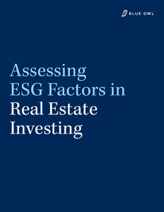 Cover of Delsay's "Assessing ESG Factors in Real Estate Investing" whitepaper
